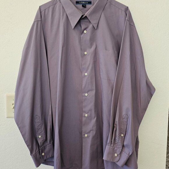 Croft & Barrow Mens Dress Shirt XXL 18 1/2-19 Lavender Long Sleeve Button Down - Picture 5 of 5
